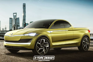 Студия X-Tomi Design показала пикап Skoda Vision E