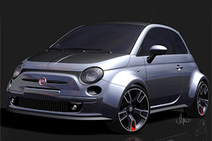 Fiat 500 подготовили к автошоу SEMA