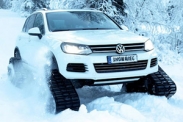 Volkswagen Touareg получил вместо колес гусеницы