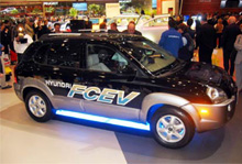 Hyundai Motor Co. представила внедорожник Tucson, работающий на водороде.