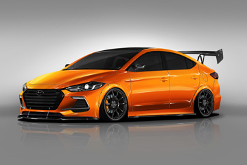 Hyundai Elantra Sport подготовили к тюнинг-шоу