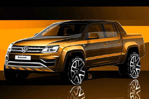 Первые эскизы нового Volkswagen Amarok